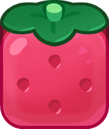 Strawberry Popping Candy that takes 1 hit to remove
