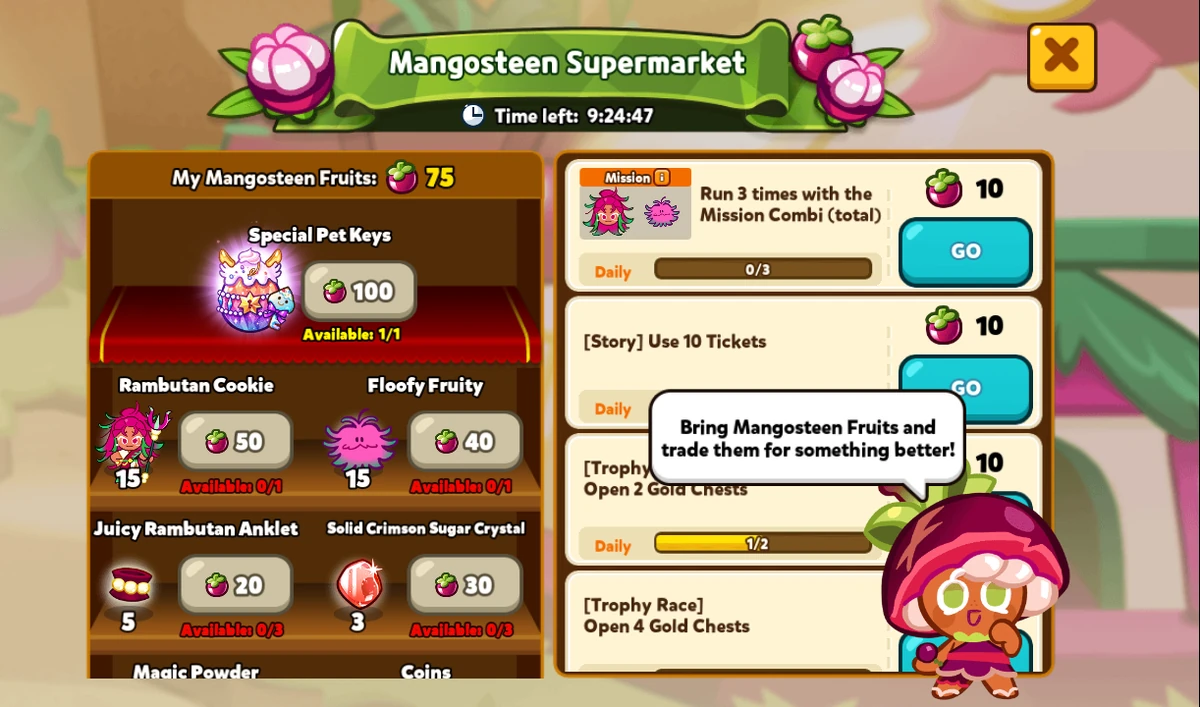 Mangosteen Supermarket Cookie Run Wiki Fandom