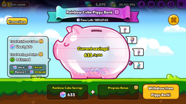 Rainbow Cube Piggy Bank