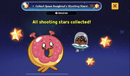 Screen shown if you collect all the shooting stars.