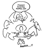Fluffles, eat!