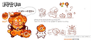 Pumpkin Cookie's concept art.