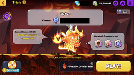 Fire Spirit Cookie Trial