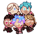 CAKE POPs Members All Sprite 2 ( Red Carpet Attire appearances)