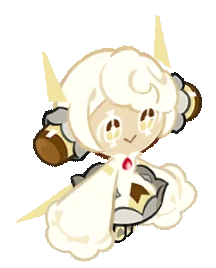 pudding a la mode cookie waving at an angle