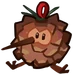 Craft pinecone birdy toy
