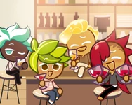 Promotional Image from GingerBrave's Twitter with Mint Choco Cookie, Sparkling Cookie, and Herb Cookie