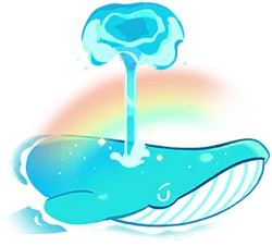 Rainbow Peppermint Whale