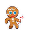 Gingerbrave embarrassed pixel