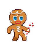 Gingerbrave embarrassed pixel