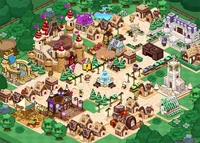 (Middle) Buttercream Choco Cookie in early concept art (date unknown)