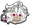 Awakened white lily head