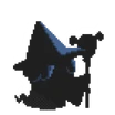 Wizard silhouette pixel