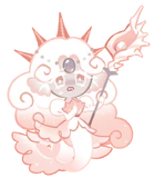 White pearl embarrassed sprite