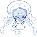 Frilled jellyfish angry
