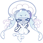 Frilled jellyfish angry