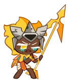 Golden cheese wingless tired