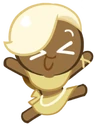 Excited little cookie happy