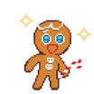 Gingerbrave admire pixel