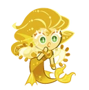 Golden citrine worry