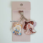 Latte Cookie keychain along with Cream Puff Cookie