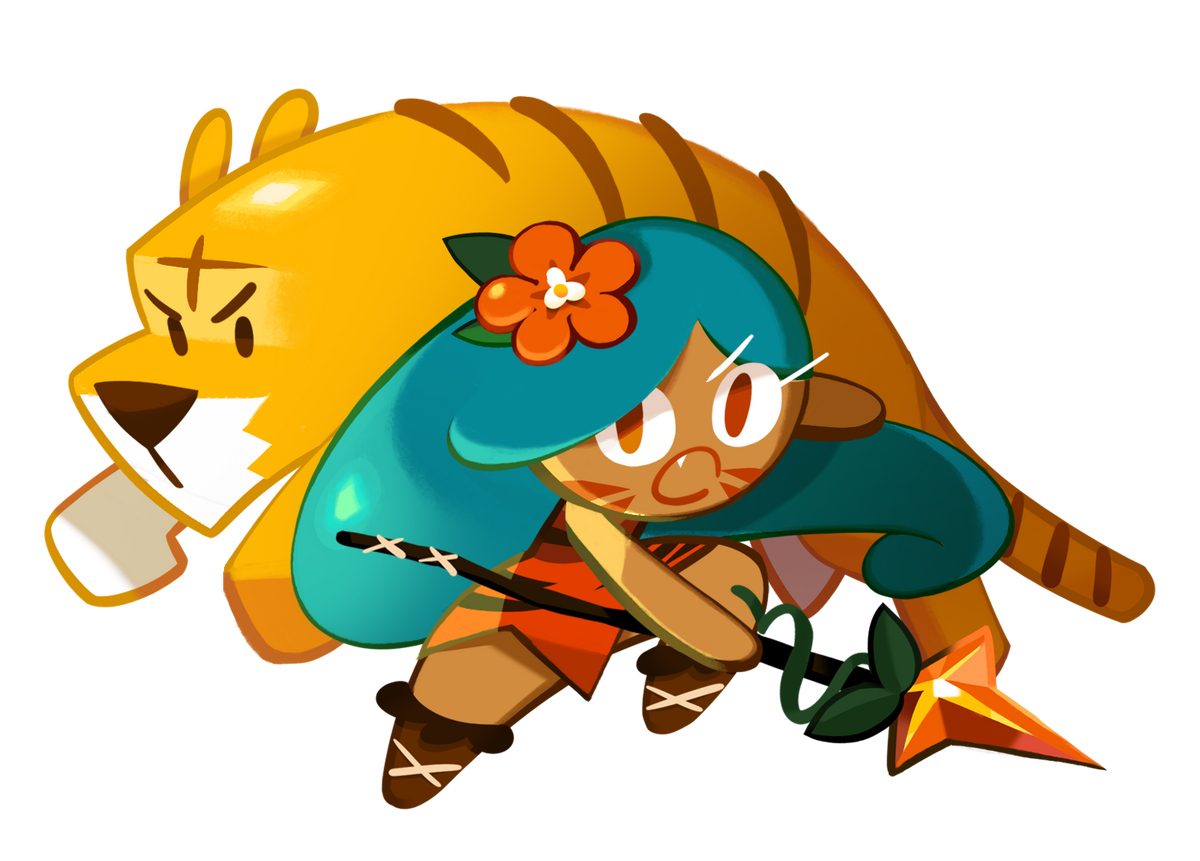 Кука персонаж. Cookie Run тигровая Лилия. Куки РАН кингдом персонажи. Cookie Run Kingdom Tiger Lily cookie.