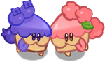 Berry Cake Hounds (Blueberry Cake Hound and Raspberry Cake Hound*)