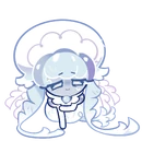 Frilled jellyfish exhausted 2