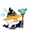 Wizard embarrassed pixel