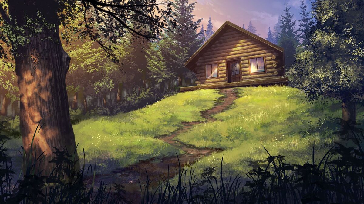 HD anime forest house wallpapers | Peakpx