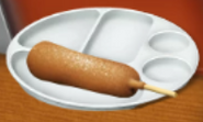 Corn Dog made with base level Sausage