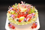 A real decorated cake
