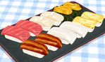 Sushi as it appears in Cooking Mama 4