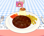 Hamburger as it appears in Cooking Mama: World Kitchen