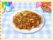 Squid Fried Soba as it appears in Cooking Mama 2: Dinner with Friends