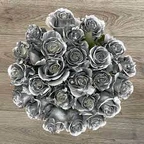 Metallic Silver Rose