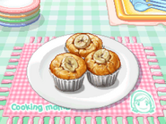 Banana Muffins as it appears in Cooking Mama 3: Shop & Chop