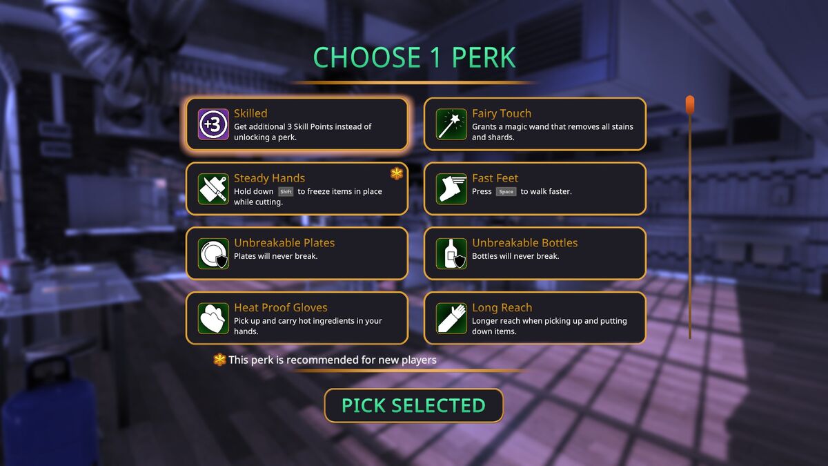 Perks, Cooking Simulator Wiki