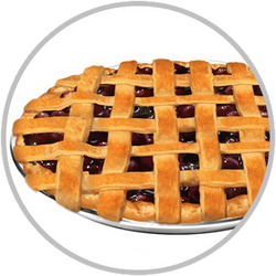 cherry pie clipart black and white pig