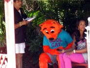 Erik on the set of Cool Cat Stops Bullying