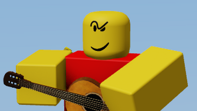 I used silly guitar from item asylum to play a song :> : r/roblox