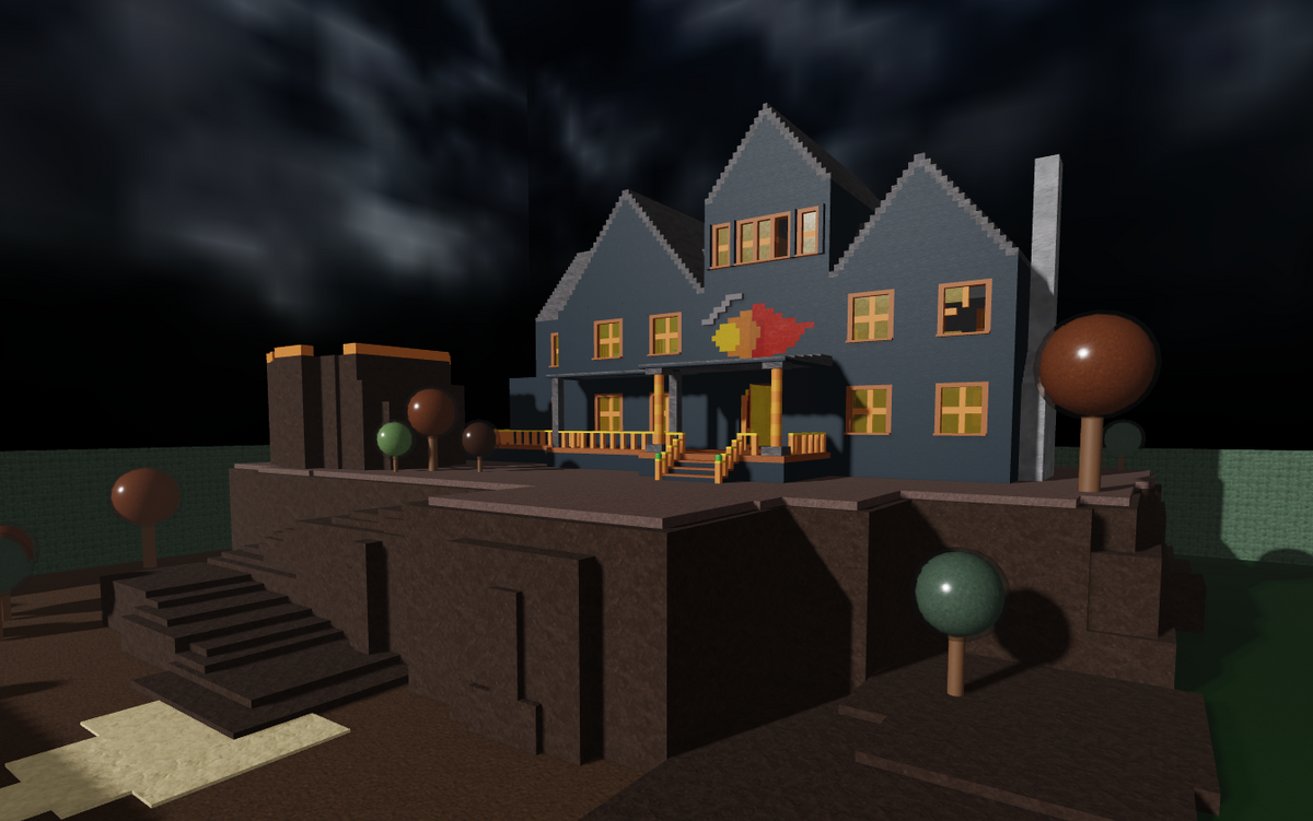 I renovated the Haunted House in Club Roblox! Haunted to Soft