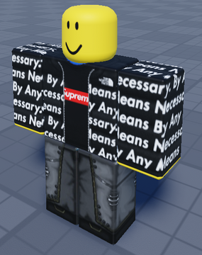 Roblox black supreme hoodie cheap