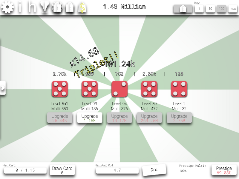 Idle Dice - Play it now at Coolmath Games