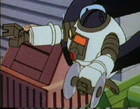 Dr. Badvibes' robot partner Buzzbomb.