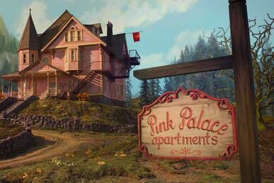 Pink Palace Apartments Coraline Movie Doll House Model Kit 