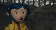 Coraline screaming.