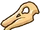 Gallimimus skull