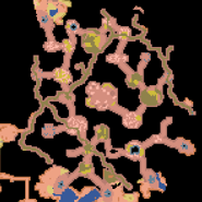 Map view of a Larva Hive containing the Hive Mother.