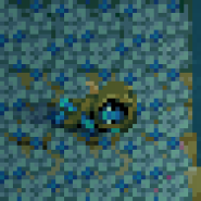 A Caveling sleeping on a patch of Stone Moss.